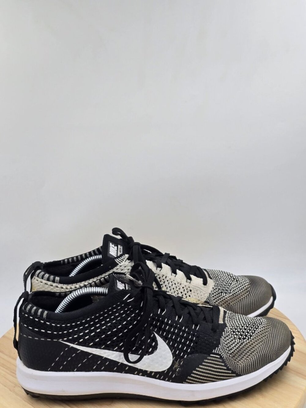 Nike Flyknit Racer G Cleat Cookies  Cream 909756-001 spikeless Golf Shoes Men 11